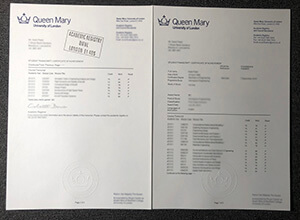 Queen Mary University of London transcript