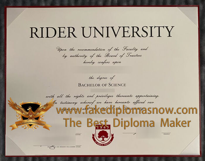 Rider University diploma