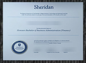 Where to ordre a fake Sheridan College degree in Canada?