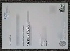 How long to get a fake TQUK Level 5 diploma online?