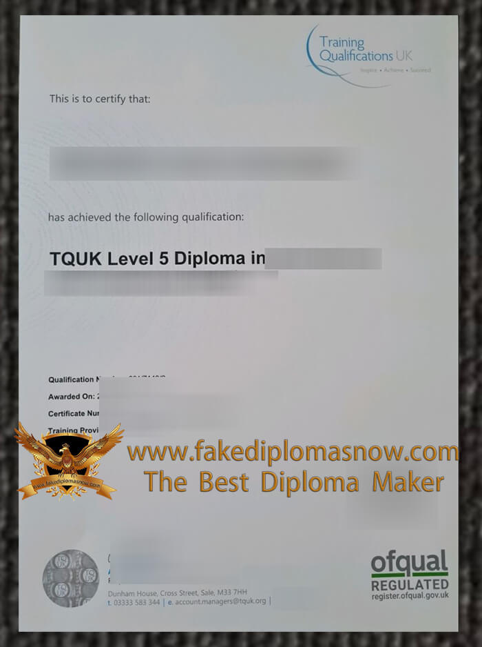 TQUK Level 5 diploma