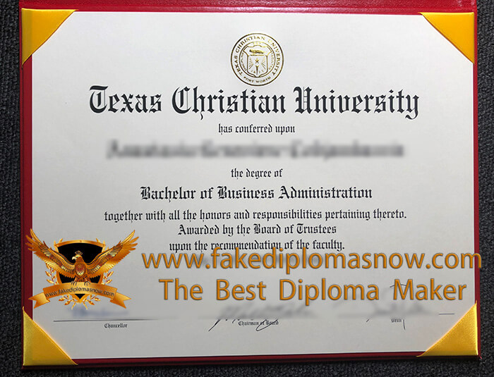 Texas Christian University Diploma