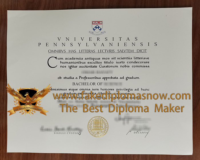 Universitas Pennsylvaniensis diploma