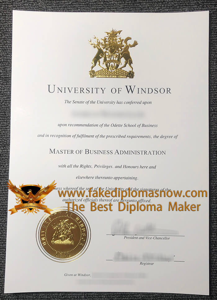 University Of Windsor MBA Degree