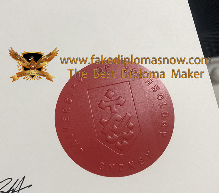 University of Technology Sydney diploma seal