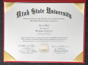 Utah State University diploma