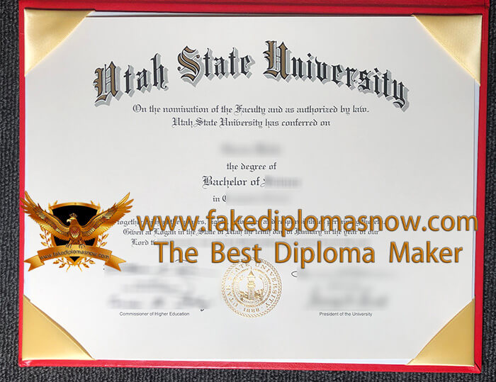 Utah State University diploma