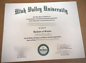 Utah Valley University diploma