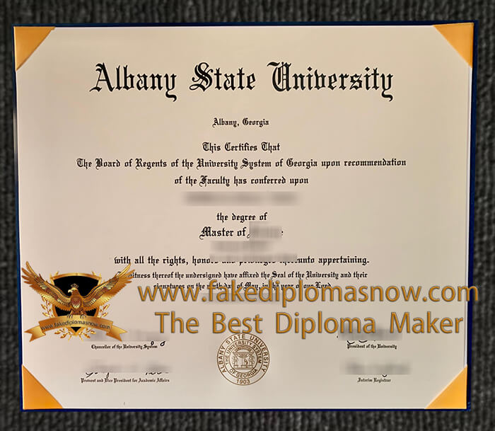 Albany State University diploma