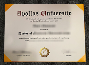 Apollos University Degree Certificate