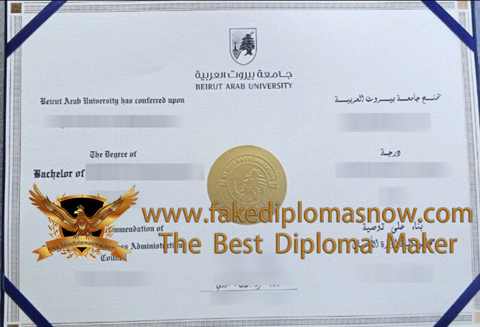 Beirut Arab University diploma