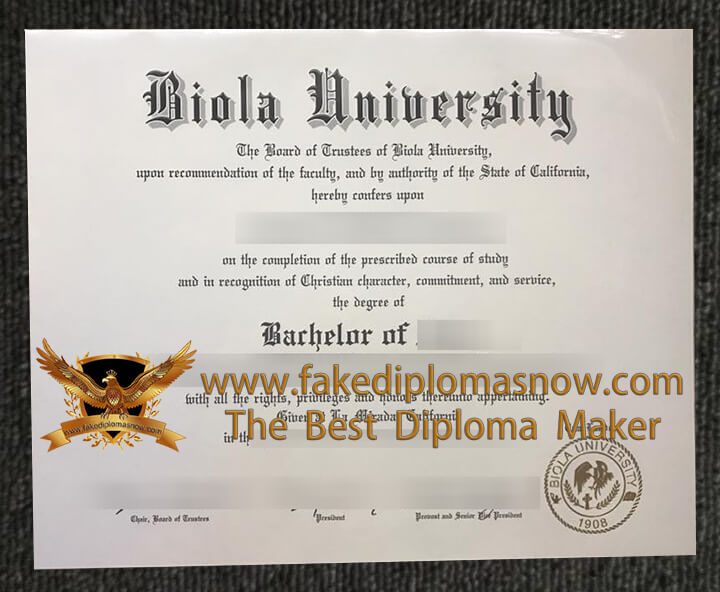 Biola University diploma Biola University diploma
