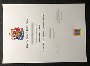 Bournemouth University Diploma sample