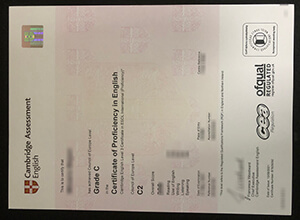 Cambridge CPE certificate