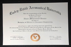 ERAU diploma certificate