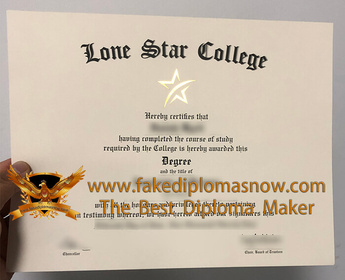 Lone Star College diploma