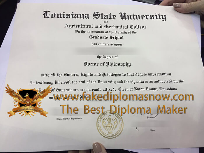 Louisiana State University Diploma