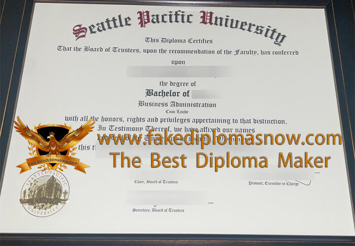 Seattle Pacific University diploma