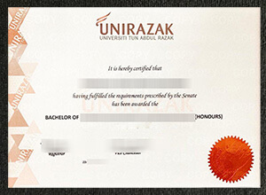 UNIRAZAK Degree Certificate