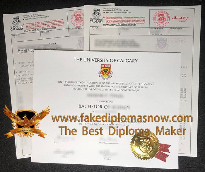 University of Calgary degree with transcript University of Calgary degree with transcript