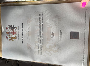 University of Chester degree certificate