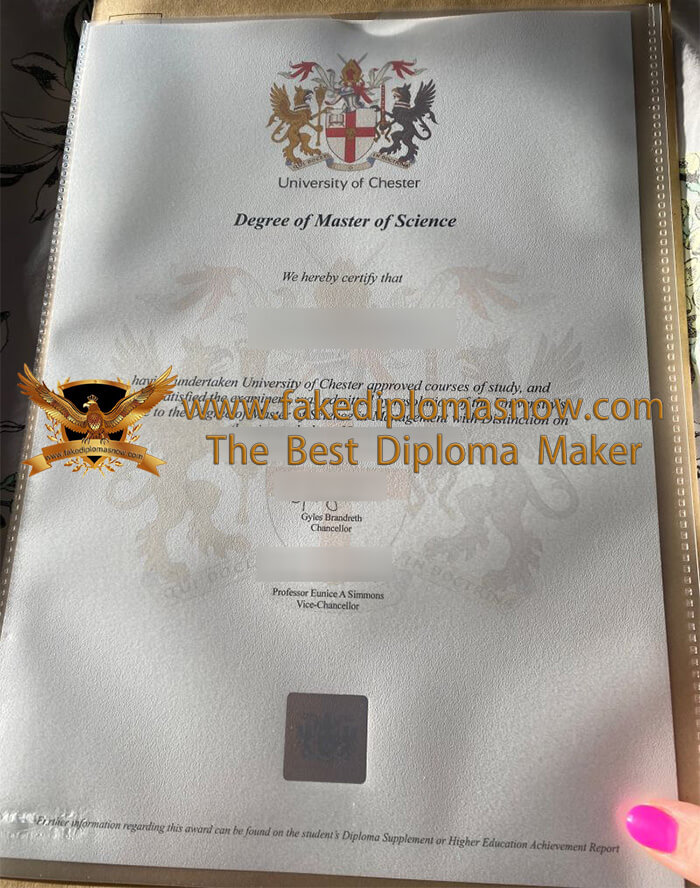 University of Chester degree University of Chester degree
