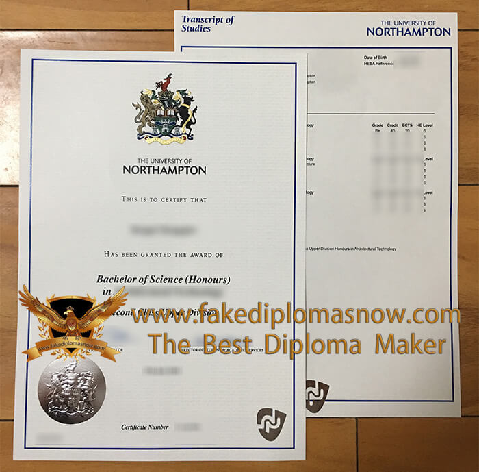 University of Northampton Degree And Transcript University of Northampton Degree And Transcript