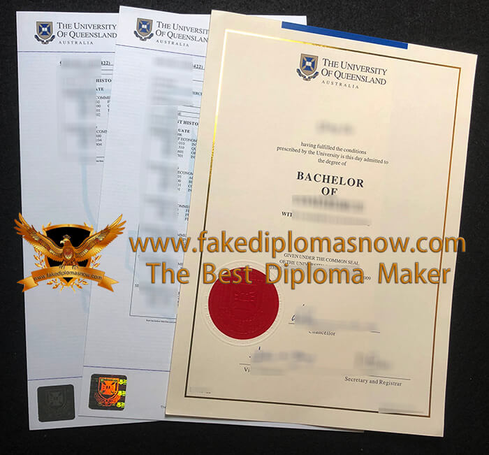 University of Queensland Fake Degree with Transcript