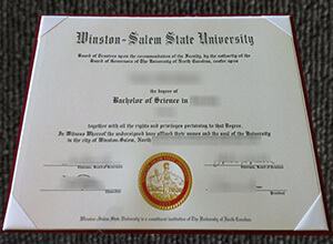 The process of make a fake Winston-Salem State University (WSSU) diploma