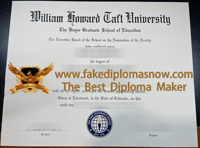 William Howard Taft University diploma William Howard Taft University diploma