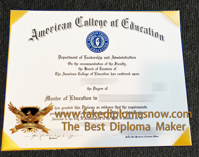 American College of Education diploma