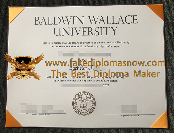 Baldwin Wallace University diploma