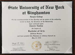 Binghamton University diploma