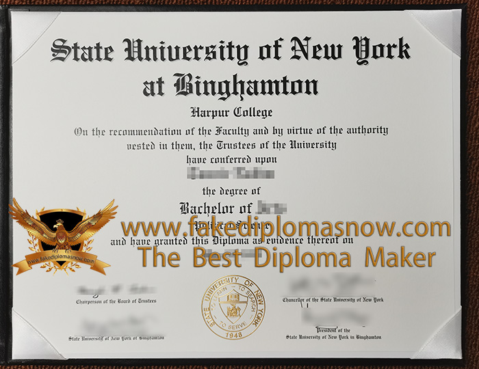 Binghamton University diploma