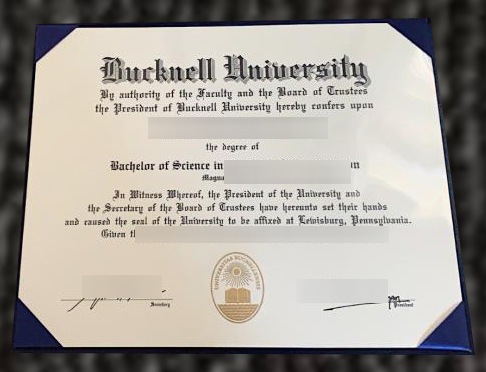 Bucknell University diploma certificate