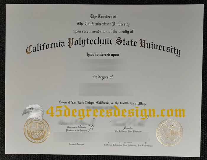 Cal Poly diploma 2023