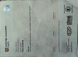 Cambridge CELTA Certificate