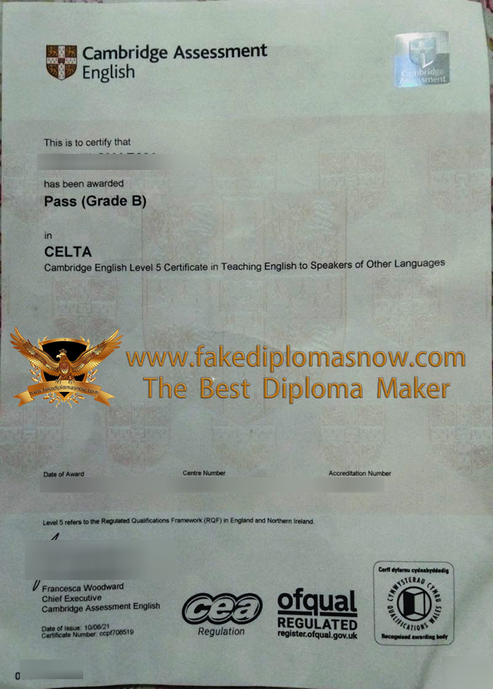 Cambridge CELTA Certificate
