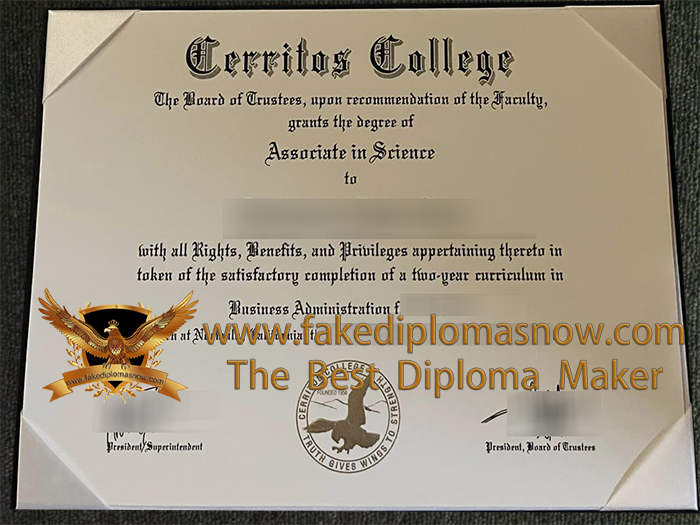 Cerritos College diploma