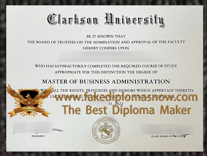 Clarkson University Diploma