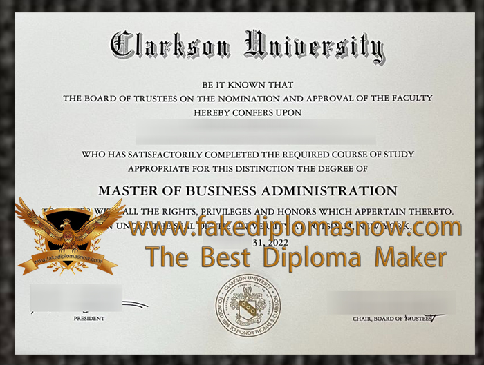 Clarkson University Diploma, Buy a fake degree certificate Clarkson University Diploma