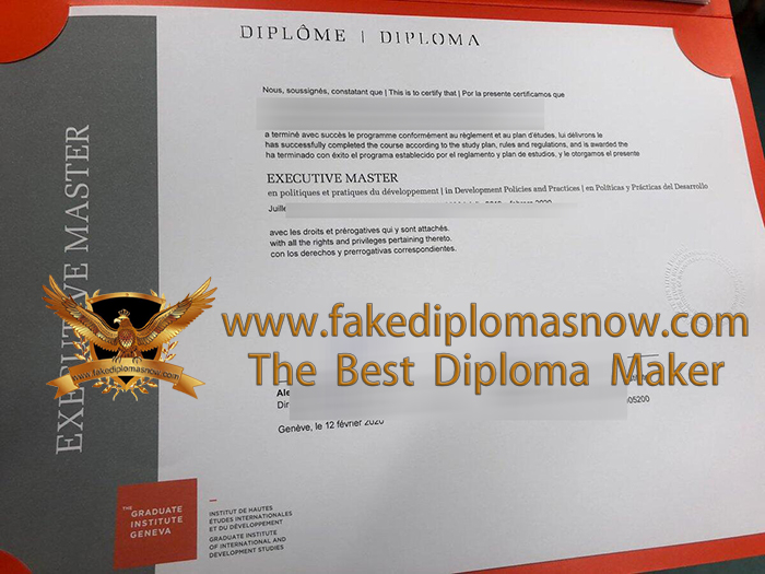 Geneva Graduate Institute Diploma