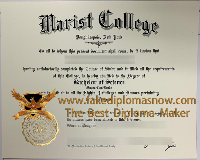 Marist College diploma