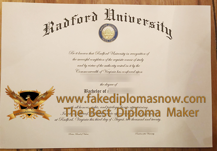 Radford University Diploma