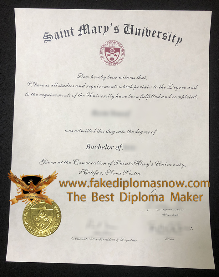 Saint Mary's University fake degree certificate SMU degree