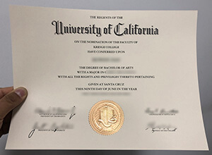 UCSC degree certificate