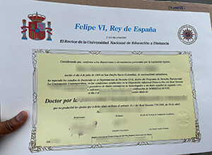 Universidad de Málaga Diploma certificate