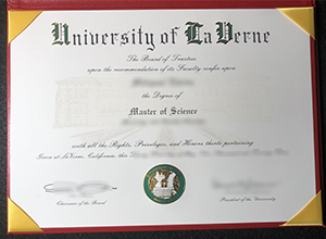 University Of La Verne Degree Certificate