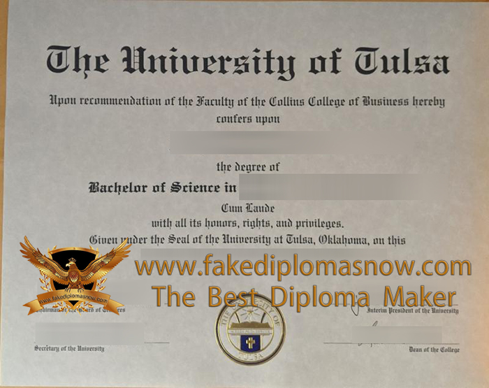 University Of Tulsa Degree, How to buy a fake diploma online? University Of Tulsa Degree