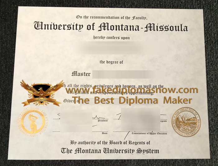  University of Montana Missoula Diploma